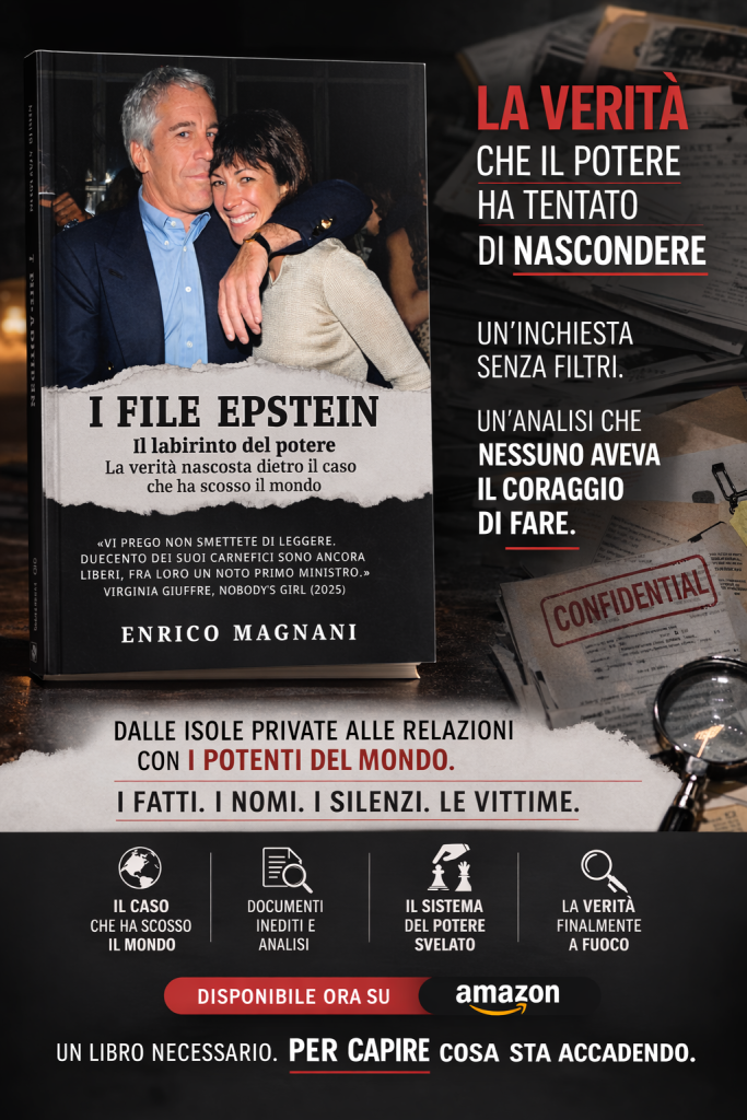 Adv “I File Epstein – Il labirinto del potere” di Enrico Magnani