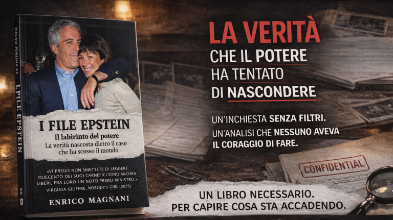 Adv “I File Epstein – Il labirinto del potere” di Enrico Magnani