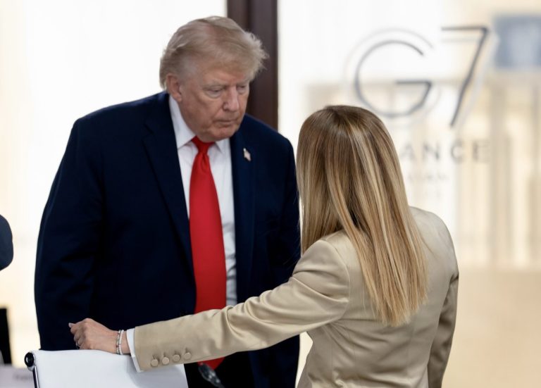 Trump Meloni G7