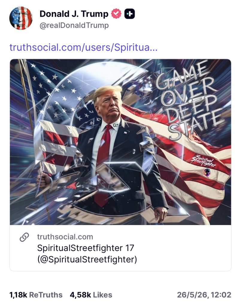 Game Over Deep State Truth Trump
