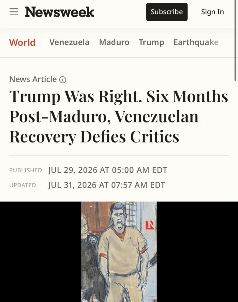 Trump was right on Venezuela