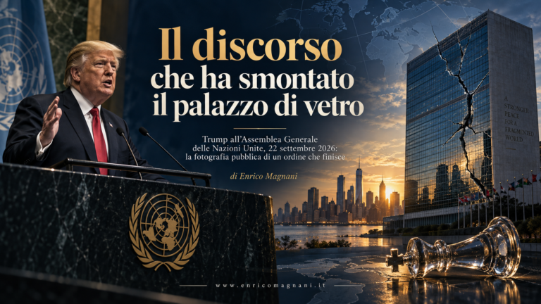 Il discorso che ha smontato il palazzo di vetro