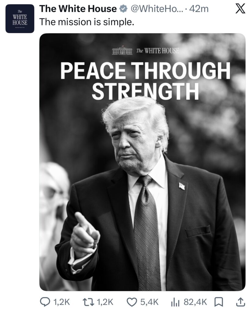 Trump mission peace
