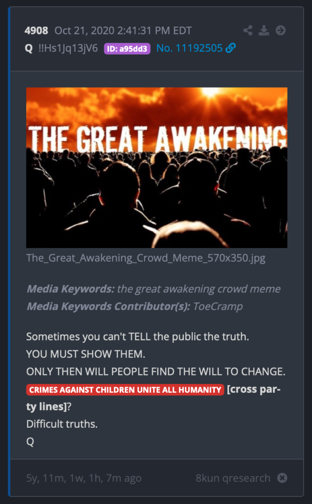 Q The Great Awakening
