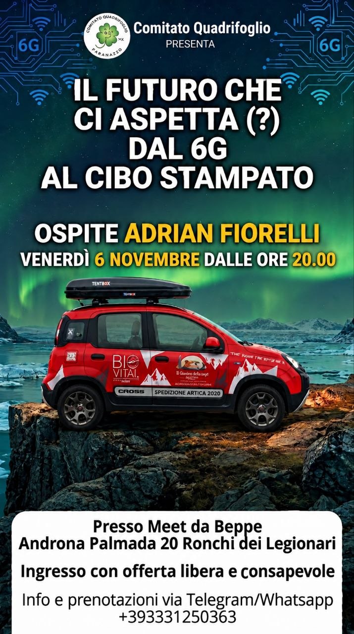 Il futuro che ci aspetta (?) Dal 6G al cibo stampato